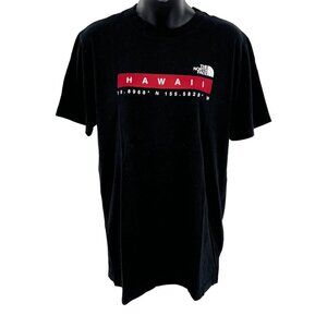 The North Face Black Hawaii Graphic Tee Shirt Mens Crew Neck Size Medium M EUC